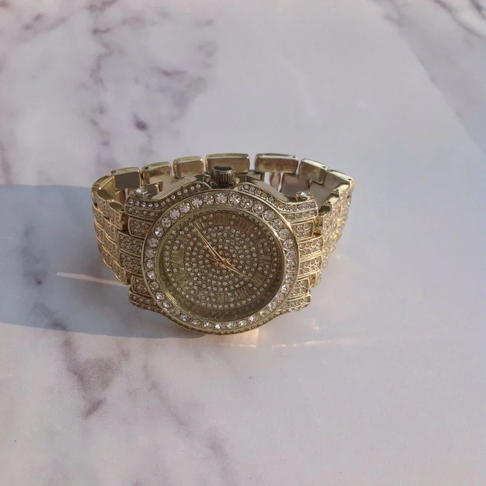 Techno Pave Watch Blingout Blinding Boyfriend Chiunky